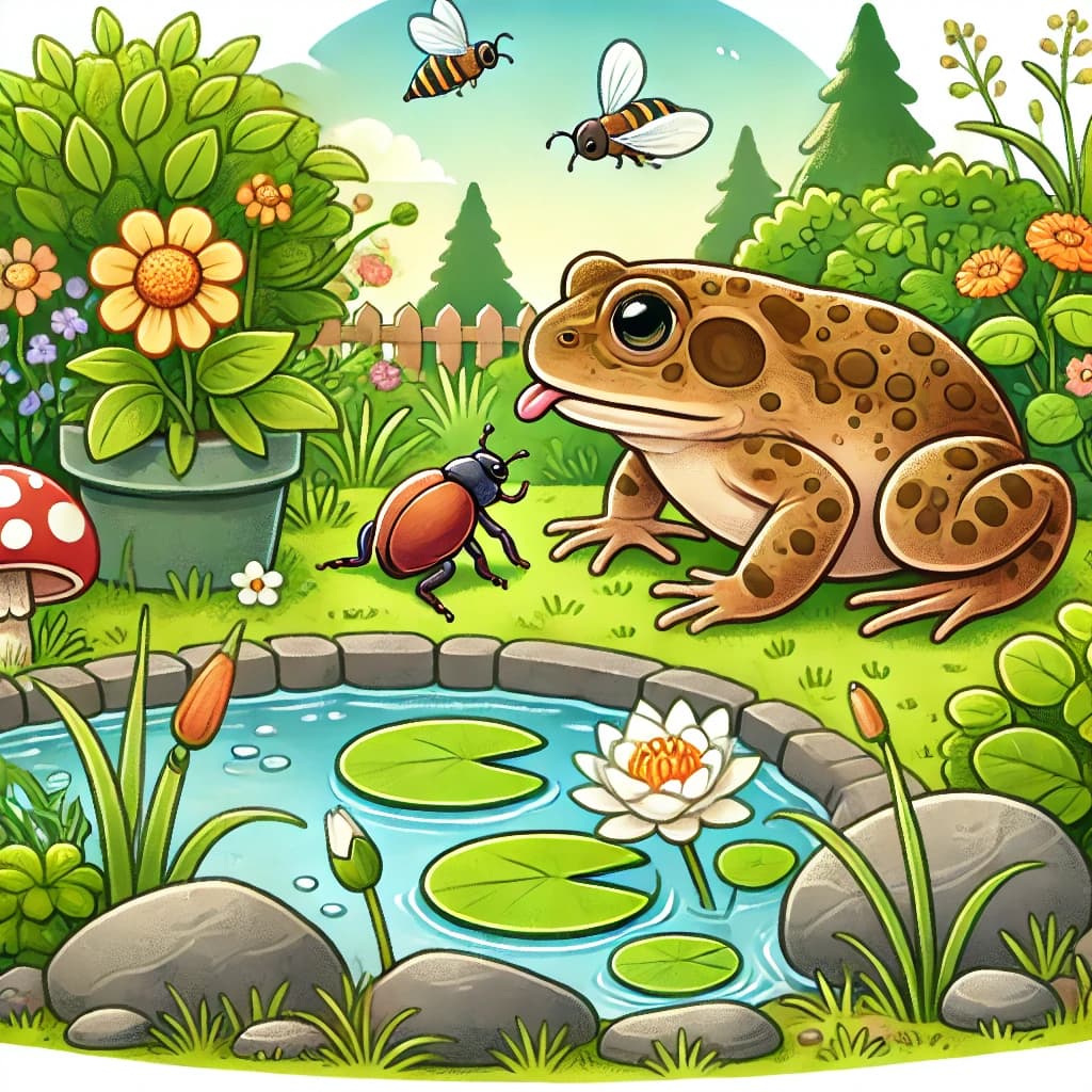 Frog guardian looking ready for a game